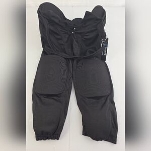 Sports Unlimited Youth Size L Integrated Football Pants Black NWT BC-3304